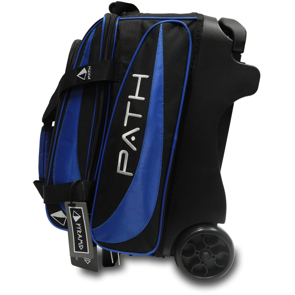 Pyramid Path Deluxe Single Roller Bowling Bag (Black/Royal Blue) 